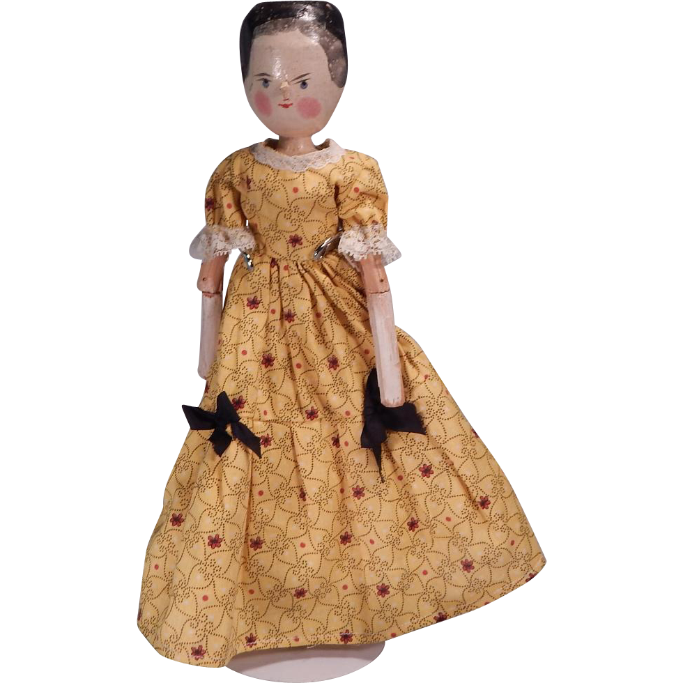 A peg doll.