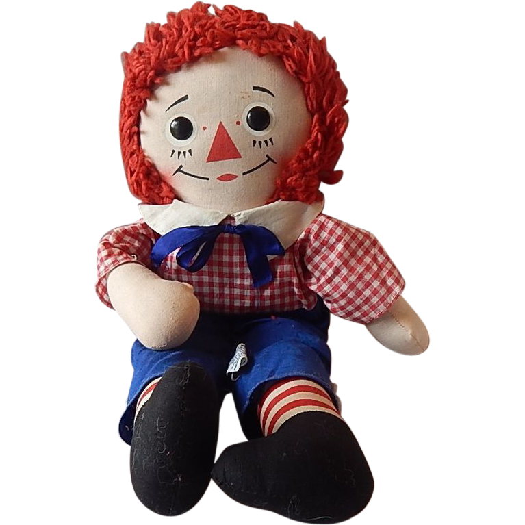 A Raggedy Andy doll.